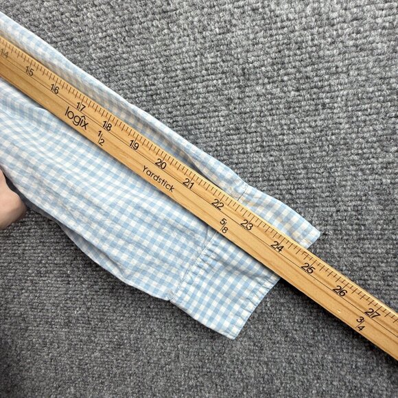 Brooks Brothers Cotton Blue Medium Button-Down Check Men Shirt Long Sleeve Adult - Picture 14 of 14